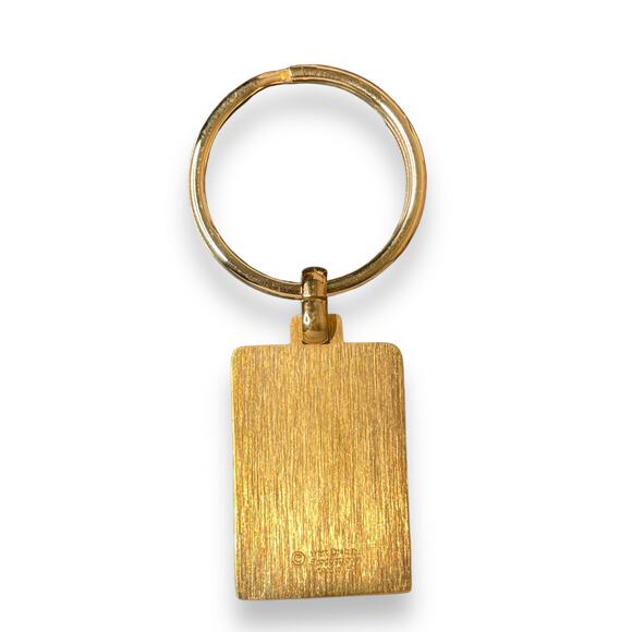 Vintage RARE Disney Mickey Mouse Gold Tone Keychain - Picture 4 of 4